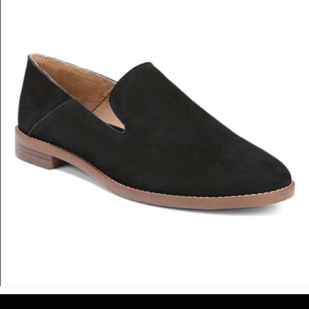 Franco Sarto by Anthropologie Black Suede Loafers